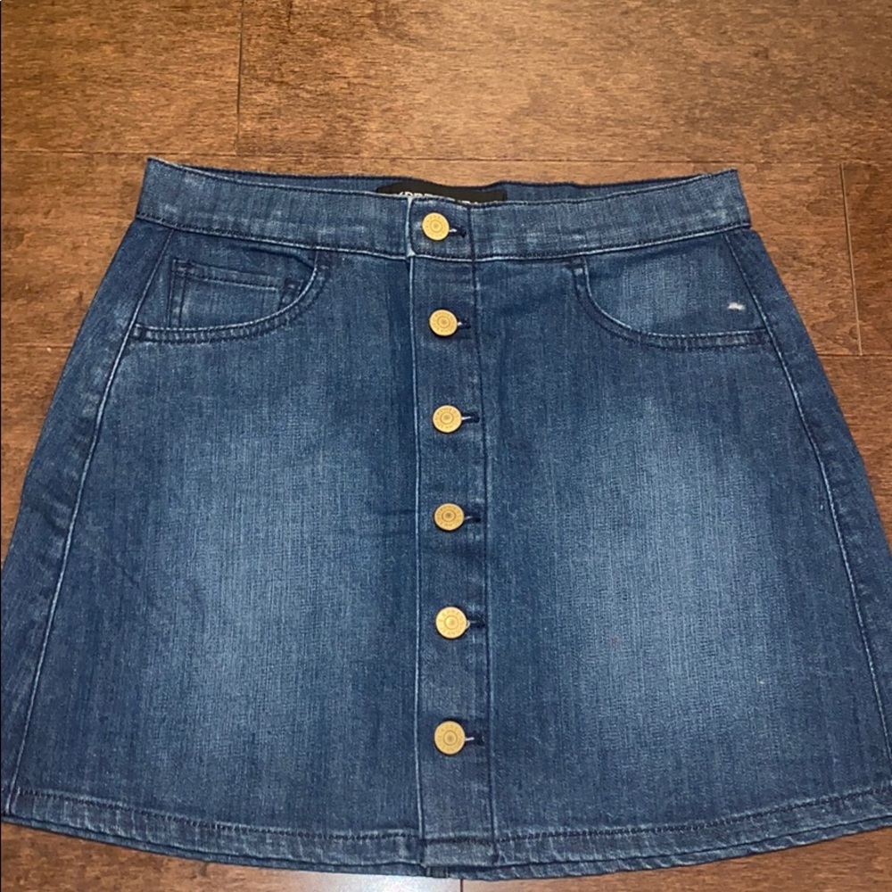 Mini denim skirt